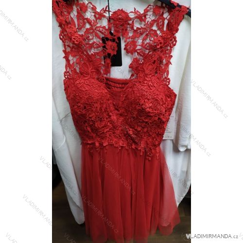 Elegante ärmellose Ballkleid-Spitze (uni s-m) ITALIENISCHE ART UND WEISE IM919935