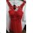Elegantes ärmelloses Kleid Damen (uni s-m) Italienische Mode IM919941
