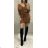 Kleid Langarm S BRAUN (uni s-M) ITALIENISCHE MODE LEU190910y08