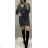 Kleid Langarm S BRAUN (uni s-M) ITALIENISCHE MODE LEU190910y08
