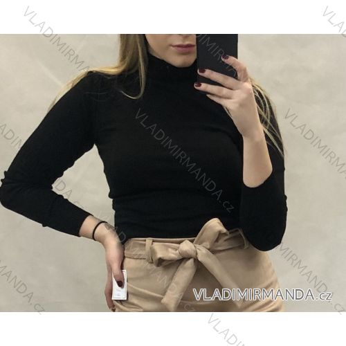 Damen Langarm Strickpullover mit Ständer Langarm (uni s-m) EXTRAME  ITALIAN FASHION IM519JM-5806-1