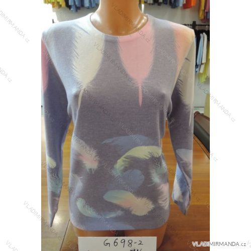 Damen T-Shirt warm Langarm Übergröße (M-XXL) DUNAUONE G698-2