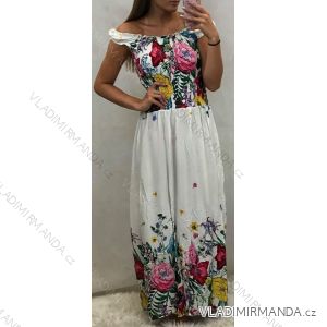 Sommerkleid auf breiten Schultergurten Damen (uni s / m) ITALIENISCHER MODUS IM6199059