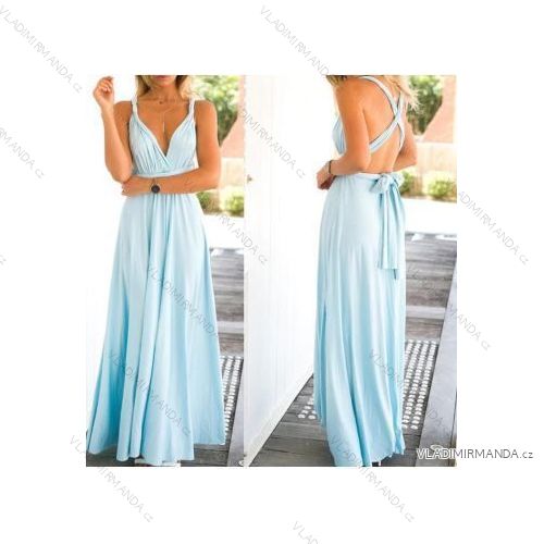 Sommer langes ärmelloses Kleid Frauen geblüht (S-XL) AFASHION AF19190 Menthol M (EU 38 / Hose 29)