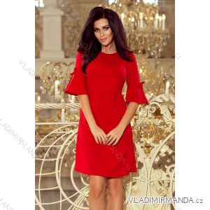 217-1 NEVA Trapezkleid - rot
 NMC-217-1