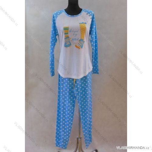 Pyjamas Lange Damen Baumwollübergröße (XL-4xL) TOWARDO 49084
