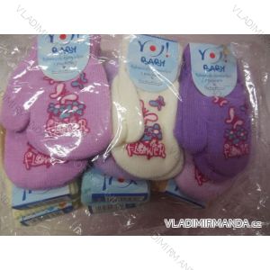 Handschuhe / Fäustlinge für Babys gestrickt (0-12 Minze) R-115