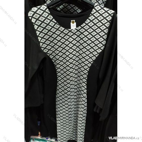 Langärmliges Damenkleid in Übergröße (XL-8XL) TSCHECHISCHE MODE CRM19015
