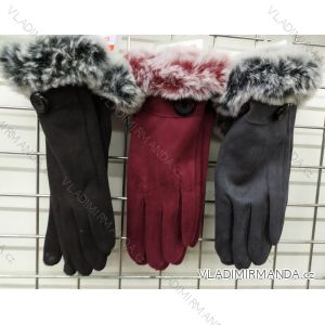 Handschuhe mit Pelz Winter Frauen (eine Größe) ECHT ECH19JPB010
