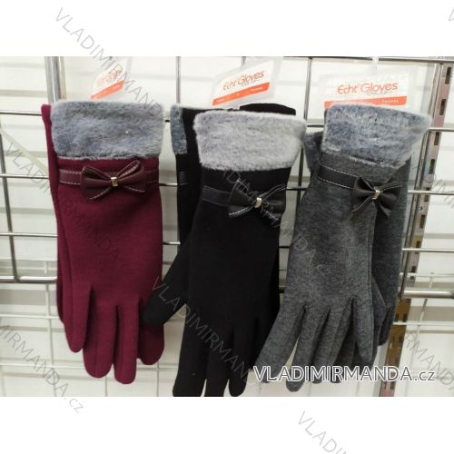Handschuhe mit Schleife Winter Damen (ONE SIZE) ECHT ECH19BD004
