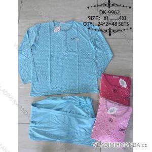 Pyjamas lange Frauen Baumwolle übergroßen (XL-4xl) VALERIE DREAM DK-9962
