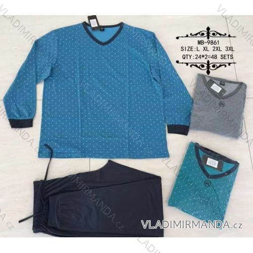 Herren-Schlafanzug aus Baumwolle (l-3xl) VALERIE DREAM MB-9861