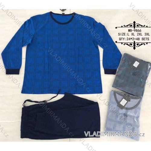 Herren-Schlafanzug aus Baumwolle (l-3xl) VALERIE DREAM MB-9866