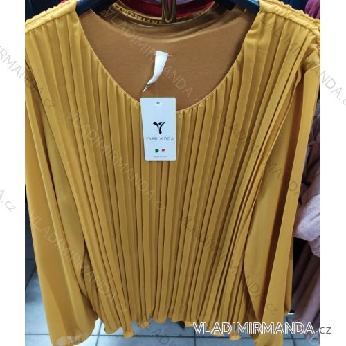 Langarmbluse für Damen (uni s-l) ITALIAN FASHION IM720003
