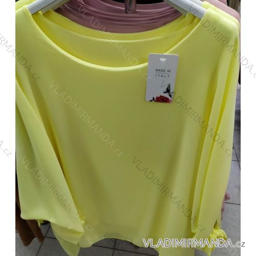 Langarmhemd mit Damenbluse (uni s-l) ITALIAN FASHION IM720004
