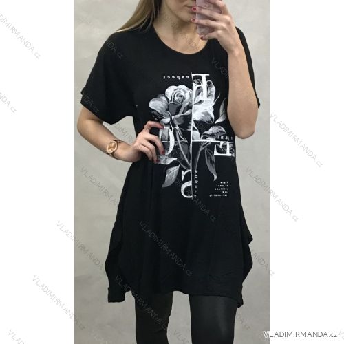 Tunika Kurzarm Damen (uni L / XL) TURKISH FASHION TM920002
