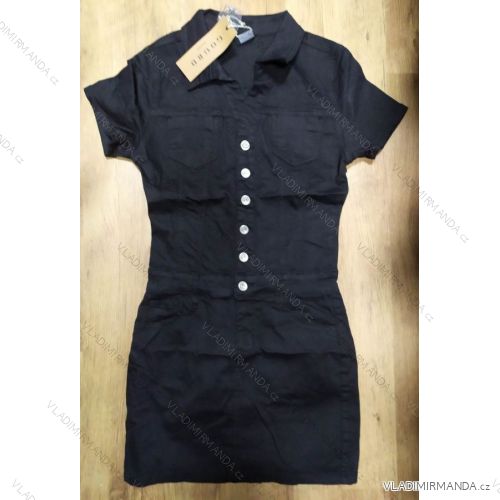Denim Kurzarm Kleid Damen (s-xl) GOURD MA120GD6052-3J