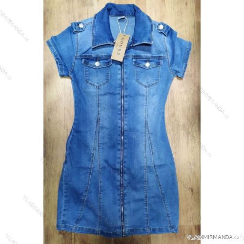 Denim Kurzarm Kleid Damen (s-xl) GOURD MA120GD6047-J