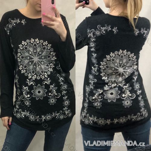 T-Shirt Langarm Damen (uni M-L) TURKISH MODA TM920008