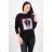 American Girl Grafikbluse schwarz S / M - L / XL