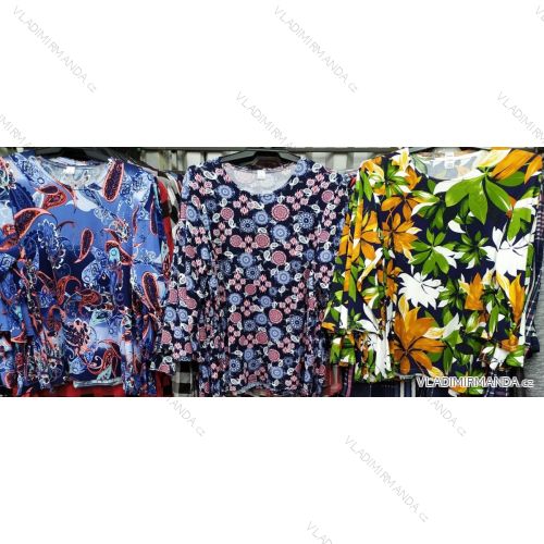 Langarm-T-Shirt für Damen in Übergröße (L-3XL) POLISH FASHION PM120004