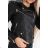 Damen Kunstleder-Kapuzenjacke (S-XL) POLISH MODA JMK190024