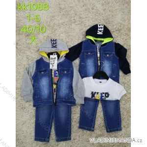 Jeans-Set, Jeansjacke mit Kapuze und T-Shirt für Jungen (1-5 Jahre) SAD SAD20KK1088
