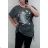 Tunika Kurzarm Damen (Uni L / XXL) TURKISH FASHION TM920012
