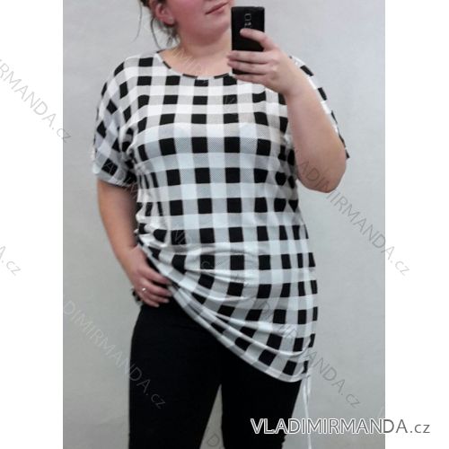 Tunika Kurzarm Damen (Uni L / XXL) TURKISH FASHION TM920013
