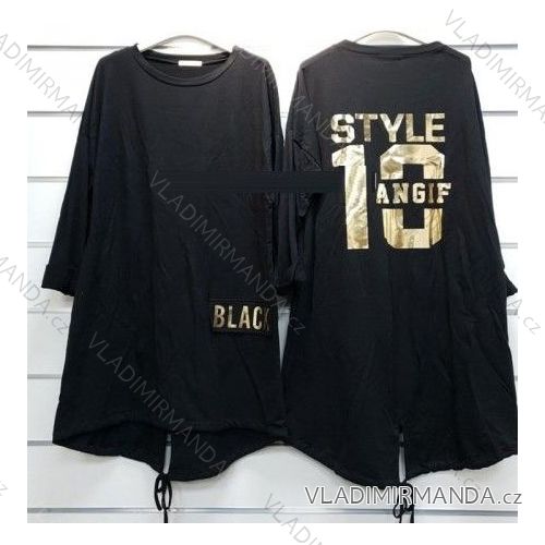 Langarm Sweatshirt Kleid Frauen (uni s-l) ITALIAN FASHION IMW20012