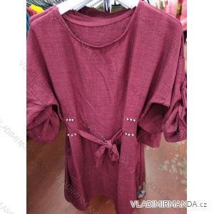 Kleiden Sie Sommer Mode der kurzen Hülse Frauen (uni sl) ITALIENISCHES MODA IM2181628-3