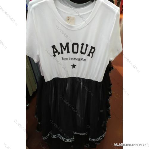 Kleiden Sie Sommer Mode der kurzen Hülse Frauen (uni sl) ITALIENISCHES MODA IM2181628-3