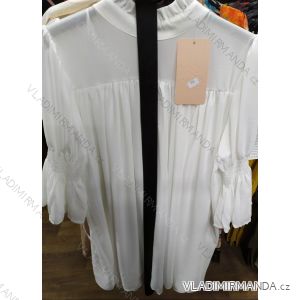 Bluse 3/4 Ärmel mit Knöpfen (uni sl) ITALIENISCHE Mode IM918445