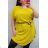 Kurzarm Kleid Damen Übergröße (uni XL / 2XL) ITALIAN FASHION IM120005