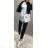 Shirt Damenstreifen mit 3/4 Ärmeln (uni sl) ITALIAN Fashion IM418458 weiß