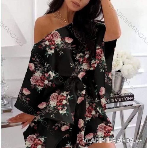 Elegantes Sommerblumen-Mädchenkleid (UNI S-L) ITALIENISCHE MODE IM220017