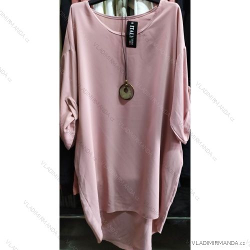 Kleid 3/4 Ärmel Damen Oversize (uni s-l) ITALIAN FASHION IM920069
