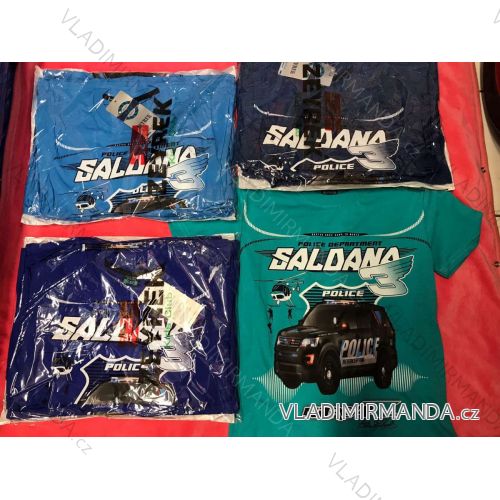 Blinkendes T-Shirt Kurzarm Kinder Jungen (8-12 Jahre) TÜRKISCHE PRODUKTION TVB20006
