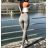 Hose Jeggings doppelt hochdrücken Damen (s-xl) POLSKá Fashion PUS18009 S (EU 36 / Hosen 27-28) grau