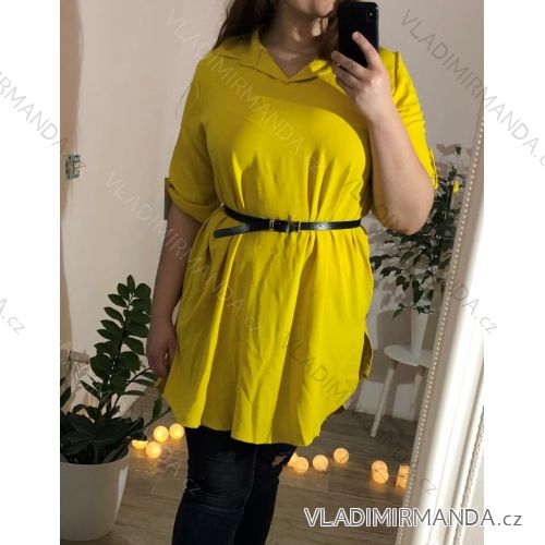 Sommerhemdkleid für Damen in Übergröße (UNI XL-2XL) ITALIAN FASHION IM620032

