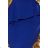 192-7 Elegantes Midikleid mit Rüschen - Königsblau
