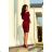 189-5 Sportkleid mit Ausschnitt hinten - Farbe Burgund
