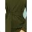 209-5 Kleid mit breitem Bindegürtel - KHAKI
