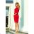 13-96 Sportkleid mit Bindung und Taschen - rot
