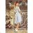 210-9 NICOLLE - Kleid mit längerem Rücken und Spitzenausschnitt - Grau
