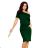 249-2 CASSIE - Kleid mit kurzen Ärmeln - Grün
