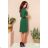 255-2 IRIS Kleid mit Falten - grün
