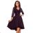 210-10 NICOLLE - Kleid mit längerem Rücken und Spitzenausschnitt - Schwarz

