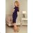 13-89 Sportliches Kleid - Marineblau + Punkte
