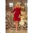 195-3 ALICE Kleid mit Schleifen - Farbe Burgund
